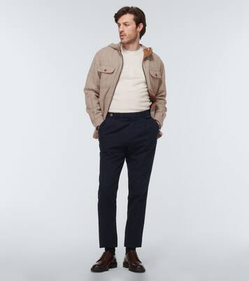 Hooded virgin wool blouson | Giorgio Armani