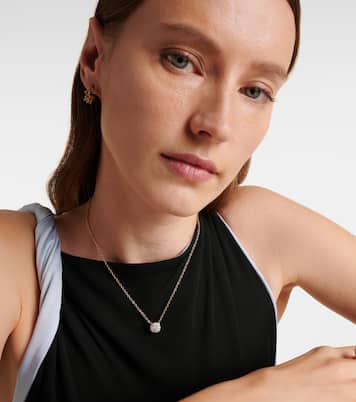 Collana Nudo Solitaire in oro rosa e bianco 18kt | Pomellato