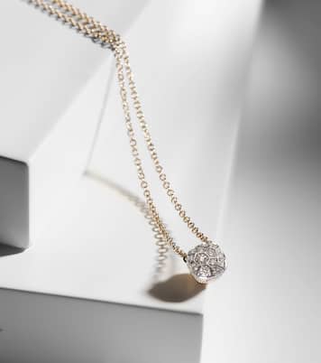 Collana Nudo Solitaire in oro rosa e bianco 18kt | Pomellato