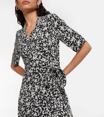 Miniabito a portafoglio in crêpe | Ganni