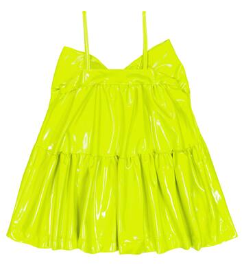 Tiered patent dress | Caroline Bosmans