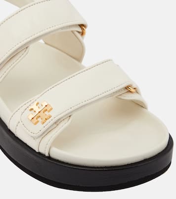 Sandalen Double T aus Leder | Tory Burch
