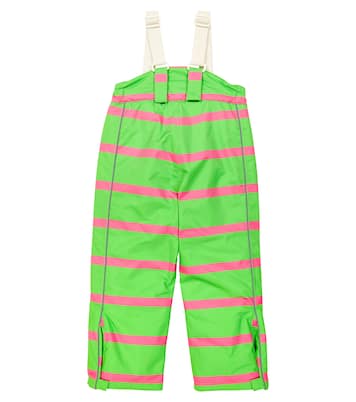 Panda striped ski salopettes | Mini Rodini