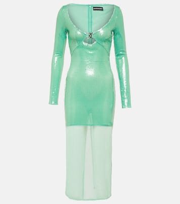 Robe midi à sequins | David Koma