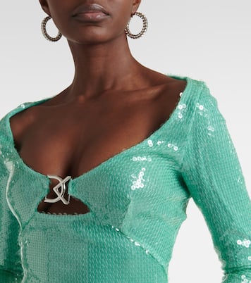 Robe midi à sequins | David Koma