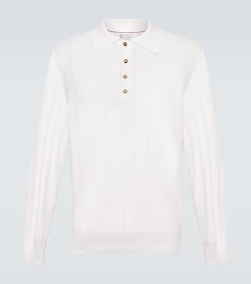 Pullover polo in cotone | Brunello Cucinelli