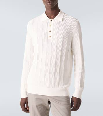 Pullover polo in cotone | Brunello Cucinelli