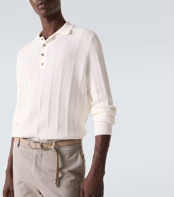 Pullover polo in cotone | Brunello Cucinelli