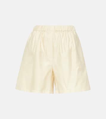 High-Rise Shorts Piadena aus Baumwolle | Max Mara