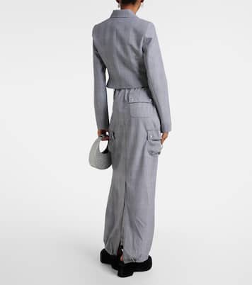 Blazer de lana a cuadros príncipe de Gales | Coperni