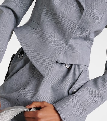 Blazer de lana a cuadros príncipe de Gales | Coperni