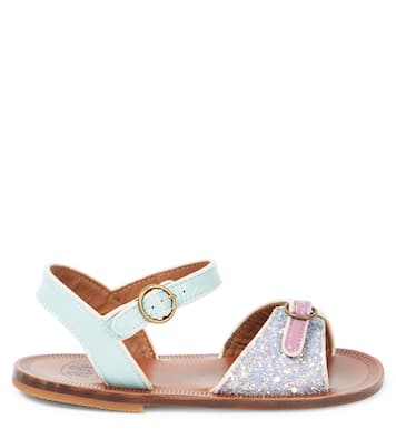 Glitter leather sandals | PèPè