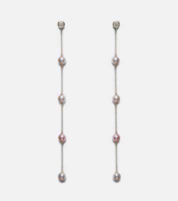 Boucles d'oreilles en or 14 ct, diamants et perles | Mateo