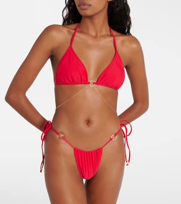 Haut de bikini triangle à chaîne | Bananhot
