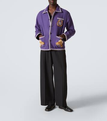 Bronco embroidered wool jacket | Bode