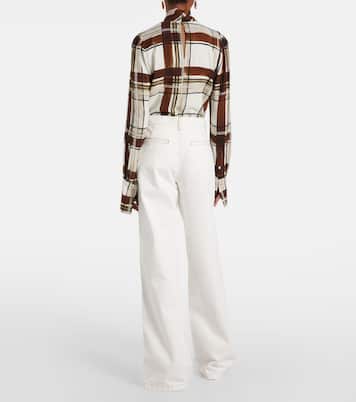 Jeans rectos de tiro alto | Dries Van Noten