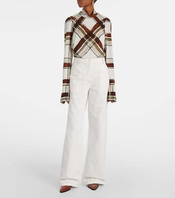 Jeans rectos de tiro alto | Dries Van Noten