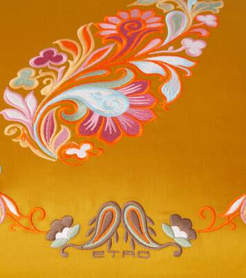Kentia embroidered cotton cushion | Etro