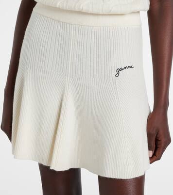 Minirock aus Wolle | Ganni