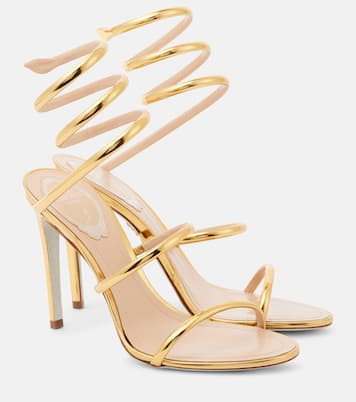 Cleo 105 mirrored leather sandals | Rene Caovilla
