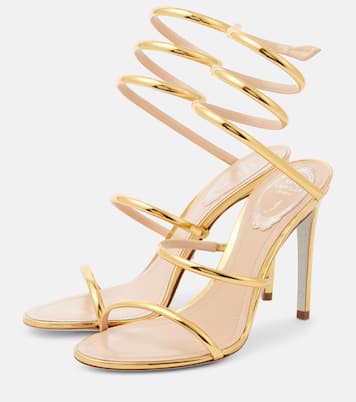 Cleo 105 mirrored leather sandals | Rene Caovilla