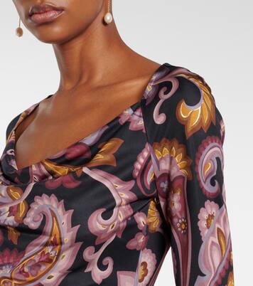 Crop top de jersey de paisley | Etro