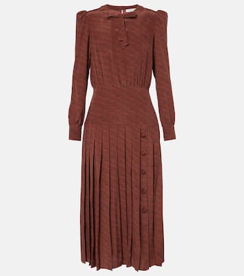 Bedrucktes Midikleid aus Seide | Alessandra Rich