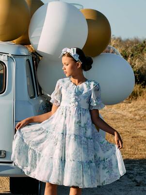 Party floral tulle tiered dress | Patachou