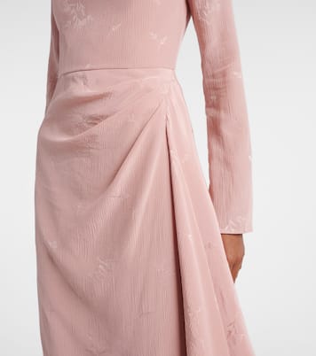 Midikleid aus Seide und Baumwolle | Erdem