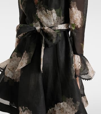 Minikleid Balance aus Leinen und Seide | Zimmermann