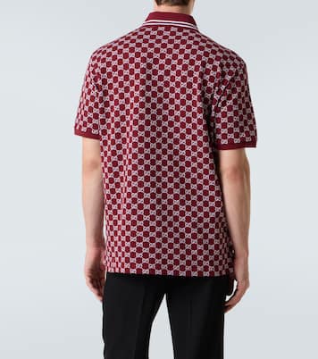 GG cotton piqué jacquard polo shirt | Gucci
