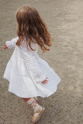 Robe Orchid en coton à dentelle | Konges Sløjd