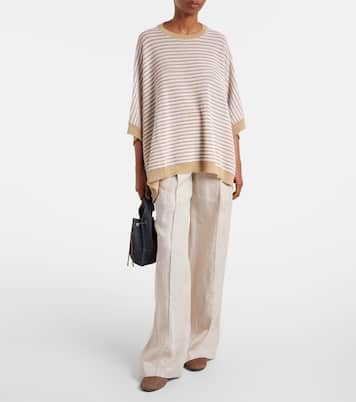 Knitted striped top | Brunello Cucinelli
