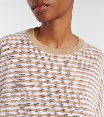 Knitted striped top | Brunello Cucinelli