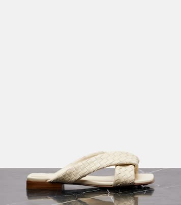 Riva Intrecciato leather sandals | Bottega Veneta