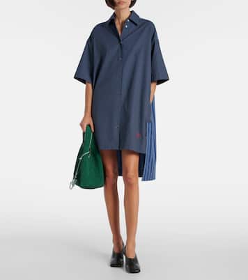 Robe chemise rayée en coton | JW Anderson