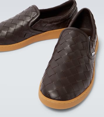 Sawyer Intrecciato编织皮革套穿式便鞋 | Bottega Veneta