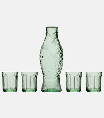 Set Fish & Fish aus Karaffe und vier Gläsern by Paola Navone | Serax