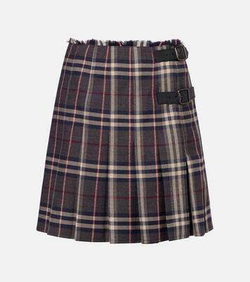 Checked wool miniskirt | Burberry