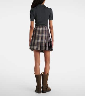 Checked wool miniskirt | Burberry