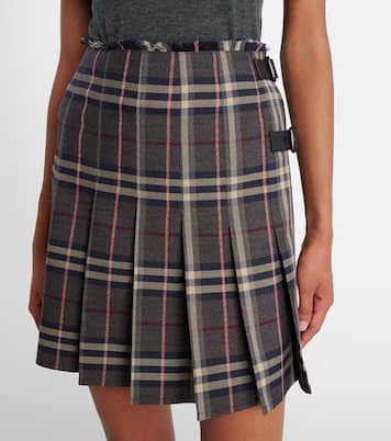Checked wool miniskirt | Burberry