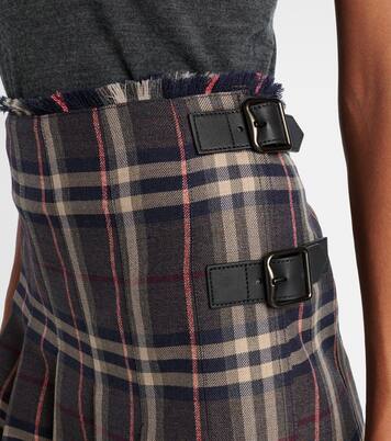 Checked wool miniskirt | Burberry