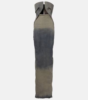 Robe longue en jean | Rick Owens