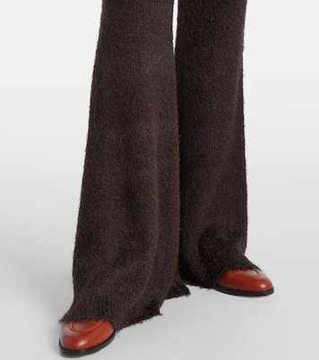 Pantalon évasé en soie et cachemire | Loro Piana