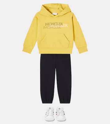 Logo cotton jersey hoodie | Moncler Enfant