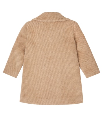 Floral-appliqué coat | Monnalisa