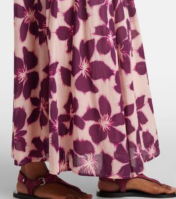 Falda larga Jess de gasa de algodón floral | Velvet