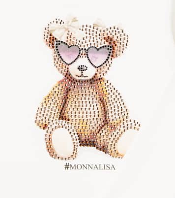 T-shirt en coton mélangé à ornements | Monnalisa