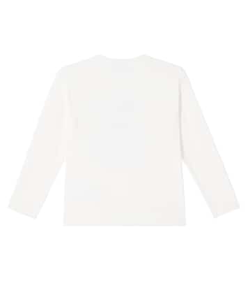 T-shirt en coton mélangé à ornements | Monnalisa