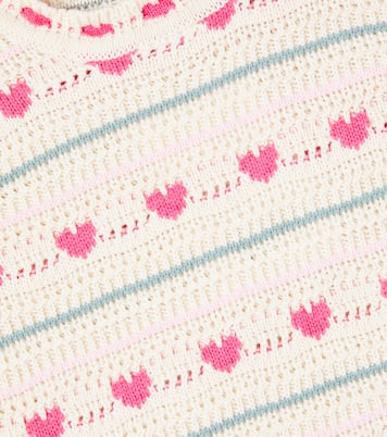 Josie crochet cotton and wool vest | Bebe Organic